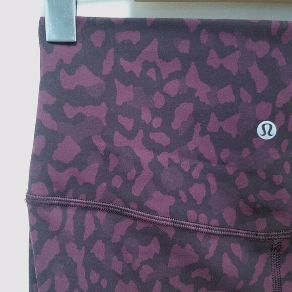 Lululemon Align Women's 6 Small Pant II Formation Camo Purple Adobe Multi Dark - Picture 8 of 13